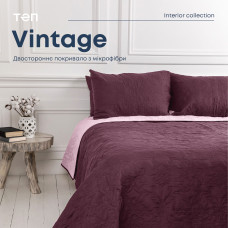 Покривало ТЕП "VINTAGE" 180*240 см Бордовий/Аравійська ніч