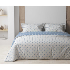 Комплект постільної білизни ТЕП "Happy Sleep" Light Blue Dots, 50x70 євро