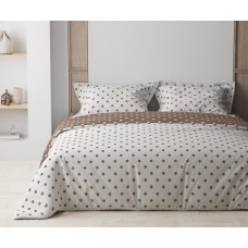 Комплект постільної білизни "ТЕП" Cappuccino Dots, 70x70 полуторний