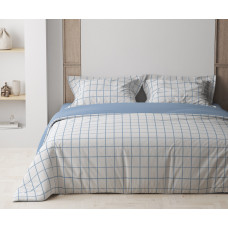 Комплект постільної білизни ТЕП "Happy Sleep" Blue Check, 50x70 двоспальний