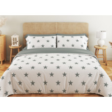 Комплект постільної білизни ТЕП "Soft dreams" Morning Star Grey, 70x70 євро