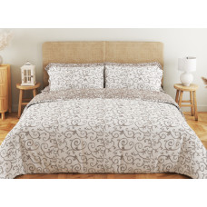 Комплект постільної білизни ТЕП "Soft dreams" Beige and White, 70х70 сімейний