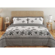 Комплект постільної білизни ТЕП "Soft dreams" Black Butterfly, 70x70 двоспальний