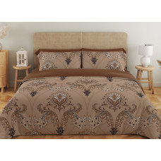Комплект постільної білизни ТЕП "Soft dreams" Chocolate Fusion, 70x70 євро