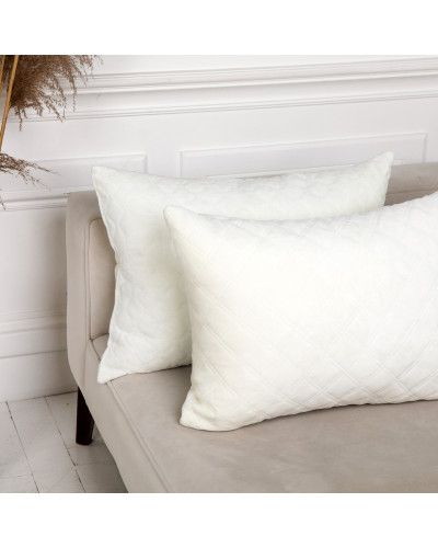 Подушка декоративна "VELOUR" 50*70 см молочний