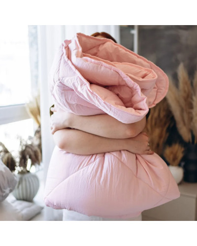 Ковдра "WASHED COTTON" Рожева пудра (у відтінках)
