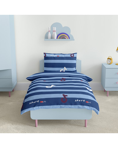 Комплект постільної білизни ТЕП "Soft dreams" Тренди (синій), 50x70 підлітковий