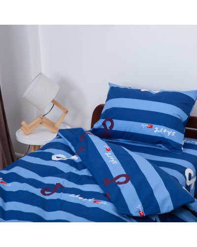 Комплект постільної білизни ТЕП "Soft dreams" Тренди (синій), 50x70 підлітковий