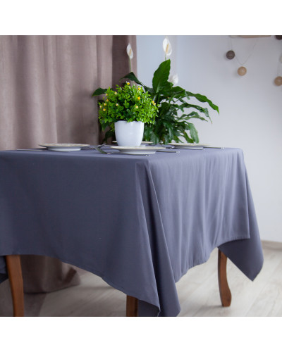 Скатертина "Aquastop" 140*180 см водовідштовхуюча Dark Gray