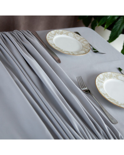 Скатертина "Aquastop" 140*180 см водовідштовхуюча Light Gray