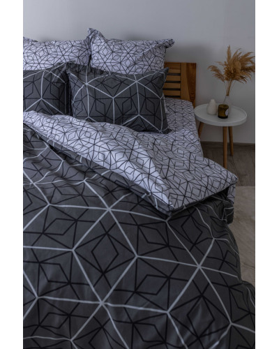 Комплект постільної білизни ТЕП "Happy Sleep" Quadro Star grey, 50x70 сімейний