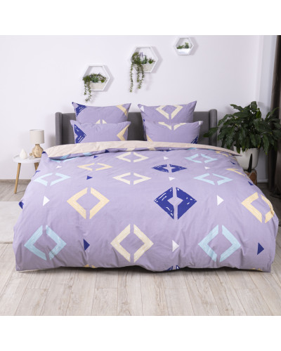 Комплект постільної білизни ТЕП "Soft dreams" Rhombus, 70x70 сімейний