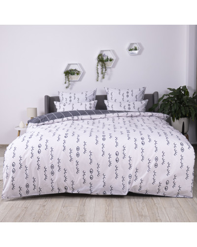 Комплект постільної білизни ТЕП "Soft dreams" White Look, 70x70 євро