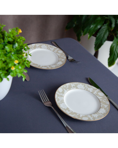 Скатертина "Aquastop" 150*200 см водовідштовхуюча Dark Gray