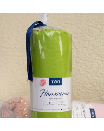 Простирадло "НАТХНЕННЯ" з резинкою 120х200 см Herbal Green