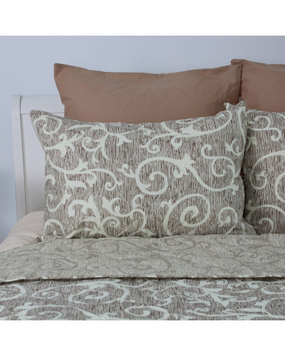 Покривало ТЕП "ELEGANT COTTON" 220*240 см Beige and White