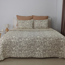 Покривало ТЕП "ELEGANT COTTON" 220*240 см 1 шт наволочка 50*70 см Beige and White