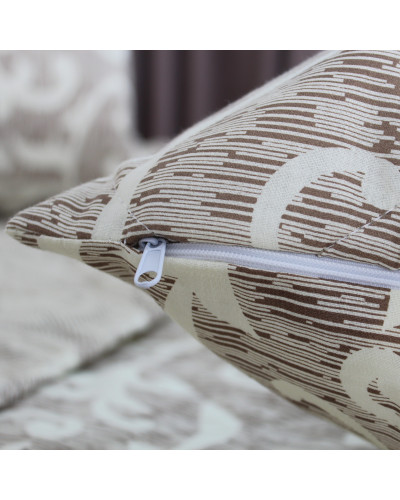 Покривало ТЕП "ELEGANT COTTON" 220*240 см 1 шт наволочка 50*70 см Beige and White