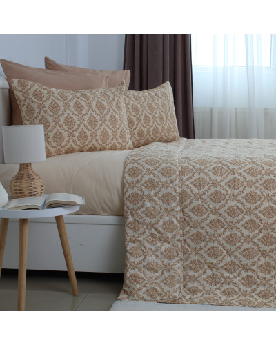 Покривало ТЕП "ELEGANT COTTON" 220*240 см 1 шт наволочка 50*70 см Beige Fantasy