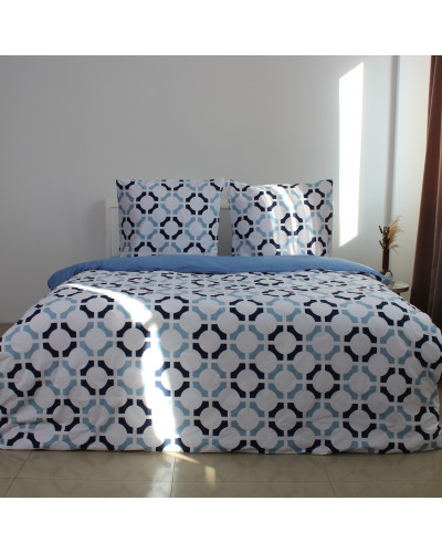 Комплект постільної білизни ТЕП "Happy Sleep" Ocean Grid, 50х70 євро