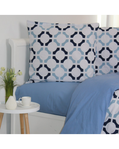 Комплект постільної білизни ТЕП "Happy Sleep" Ocean Grid, 50х70 євро