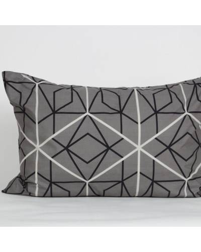 Комплект наволочок ТЕП Quadro Stars grey FR, 50x70 см