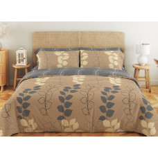 Комплект постільної білизни ТЕП "Soft dreams" Grey Leaf, 70x70 євро