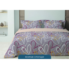 Комплект постільної білизни ТЕП "Happy Sleep" Яскраві спогади, 50x70 євро