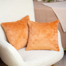 Подушка декоративна "VELOUR" 40*40 см Темно-кофейний