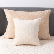 Подушка декоративна "VELOUR" 40*40 см Персикова