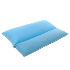 Подушка комбінована з гречаним лушпинням та холлофайбером Homefort «Гера» (блакитний)