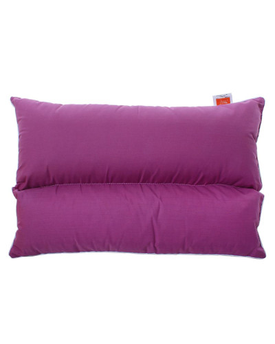 Подушка комбінована з гречаним лушпинням та холлофайбером Homefort «Гера» (пурпурний)