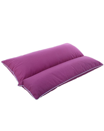 Подушка комбінована з гречаним лушпинням та холлофайбером Homefort «Гера» (пурпурний)