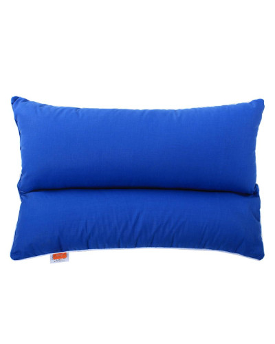 Подушка комбінована з гречаним лушпинням та холлофайбером Homefort «Гера» (синій)