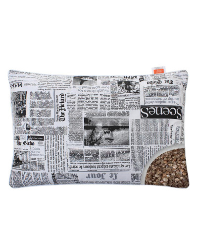 Подушка з Гречаним лушпинням Homefort «Цілюща» (газетний)