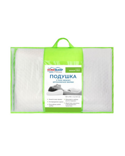 Подушки Eurosleep    ESПодушка "MEMORI ERGO" купити у Postel.biz.ua