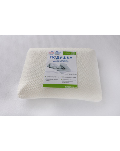 Подушки Eurosleep    ESПодушка "MEMORY CLASSIC medium" купити у Postel.biz.ua