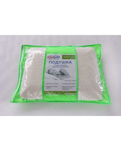 Подушки Eurosleep    ESПодушка "MEMORY CLASSIC medium" купити у Postel.biz.ua