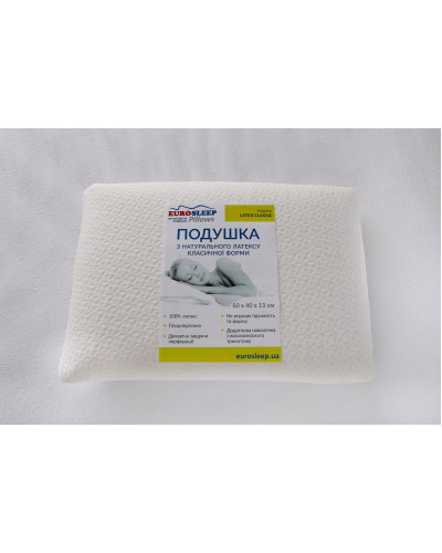 Подушки Eurosleep    ESПодушка "LATEX CLASSIC" купити у Postel.biz.ua