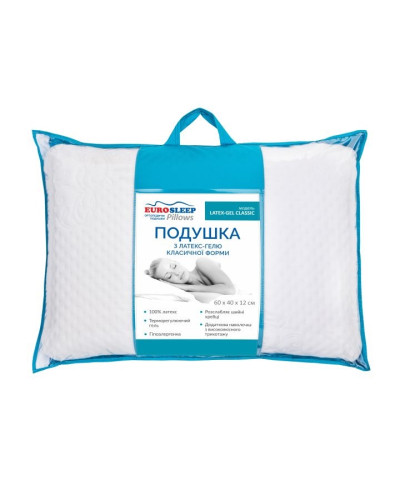 Подушки Eurosleep    ESПодушка LATEX "GEL CLASSIС" купити у Postel.biz.ua