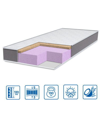 Матраци Eurosleep    ESМодель  BRAVE "foam-cocos" купити у Postel.biz.ua