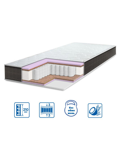 Матраци Eurosleep    ESМодель BRAVE "spring COCOS" купити у Postel.biz.ua