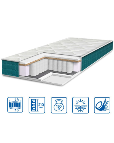 Матраци Eurosleep    ESМодель FRESH "SPRING 2в1" купити у Postel.biz.ua