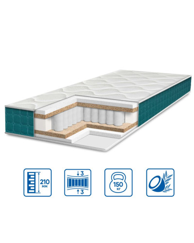 Матраци Eurosleep    ESМодель FRESH "SPRING COCOS" купити у Postel.biz.ua