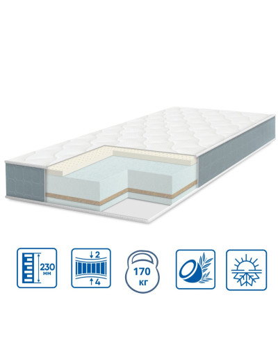 Матраци Eurosleep    ESМодель PULSON "ELIT LATEX-COCOS" купити у Postel.biz.ua