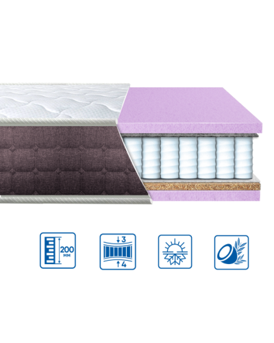 Матрац Eurosleep BRAVE "spring 2 в 1"