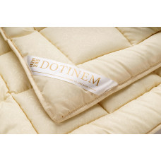Ковдра зимова DOTINEM CASSIA GRANDIS холлофайбер 195х215 см євро чохол мікрофібра бежева (211380-3)