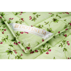Ковдра зимова DOTINEM RIVERTON холлофайбер 195х215 см євро чохол поліестер зелена (214906-1)