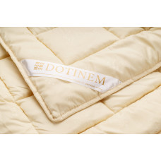 Ковдра зимова DOTINEM DELAINE вовняна 145х210 см полуторна чохол мікрофібра бежева (214869-1)