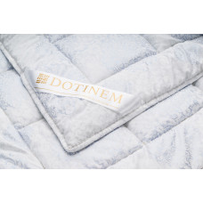 Ковдра літня DOTINEM CASSIA GRANDIS холлофайбер 195х215 см євро чохол мікрофібра срібло (212174-1)